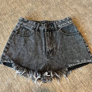 Shein Woman’s cut off shorts. Size small. Frayed.
